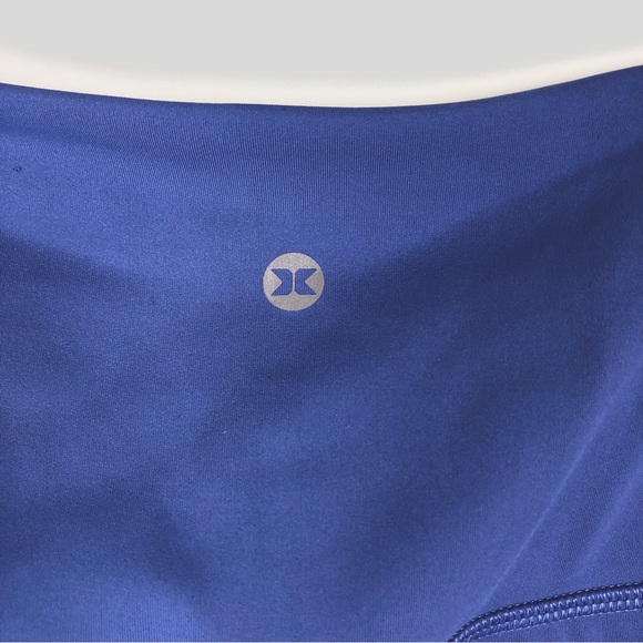 RBX Blue High Rise Cropped Leggings with Pockets - Picture 4 of 5